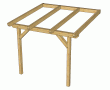 Terrassenüberdachung 307 x 3000 mm, Leimholz-Tragwerk Terrassenüberdachung mit Fichte/Tanne Leimholz-Tragwerk 307 x 3000 mm
